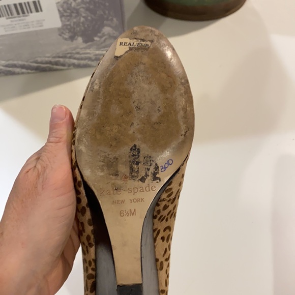 Kate Spade Leopard wedges 6.5 - Picture 5 of 10